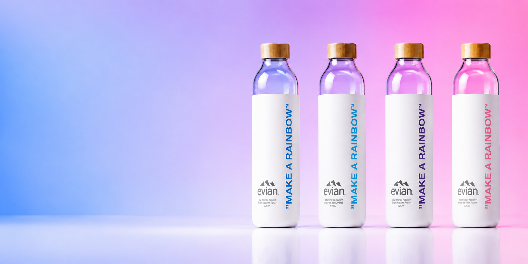 Gourdes Evian Make A Rainbow