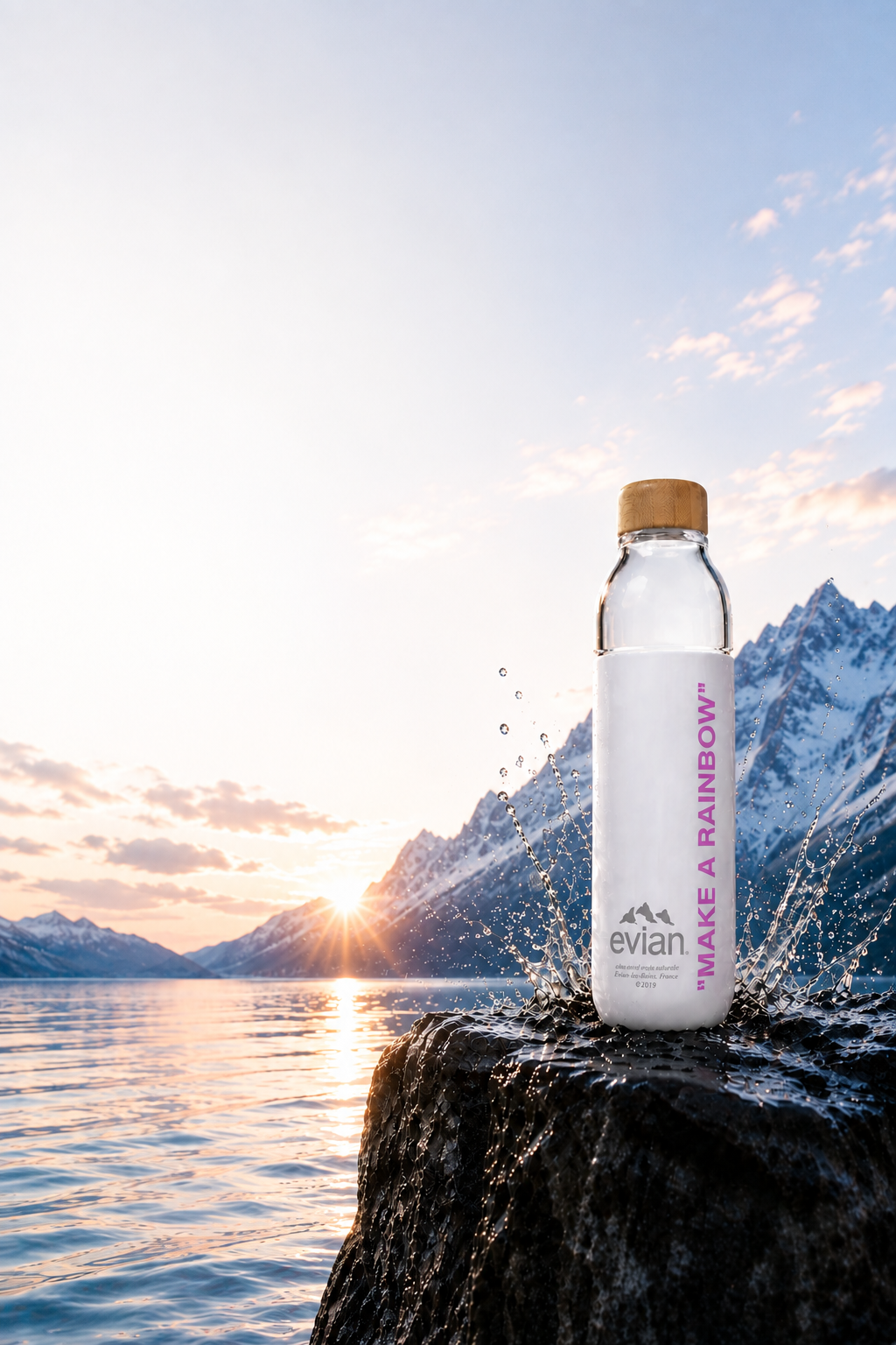 Gourde evian Make A Rainbow