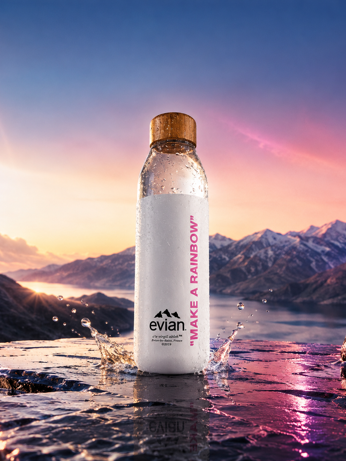Gourde evian Make A Rainbow
